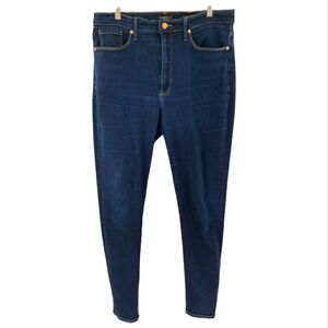 Banana Republic High Rise Skinny Jean Size 32 Long Stretch Blue